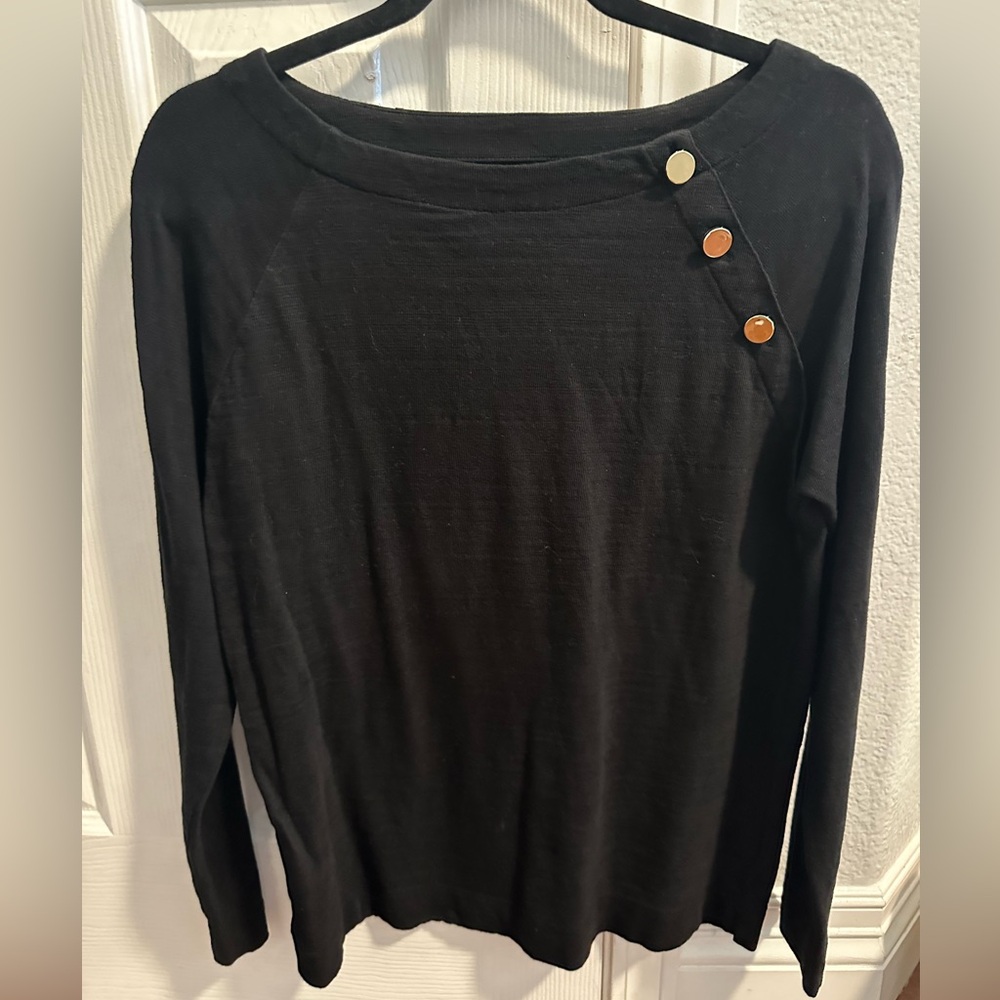 Black long sleeve top